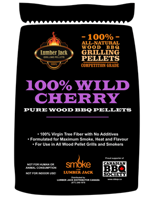 100% WILD CHERRY LUMBER JACK BBQ PELLETS