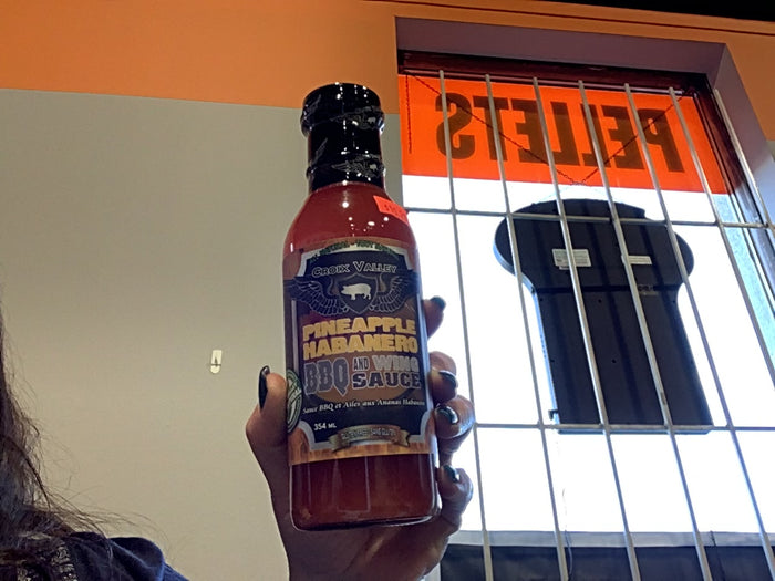 CROIX Valley Pineapple Habanero BBQ and wing sauce