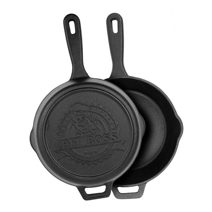 Pitboss 12” cast iron deep skillet with lid