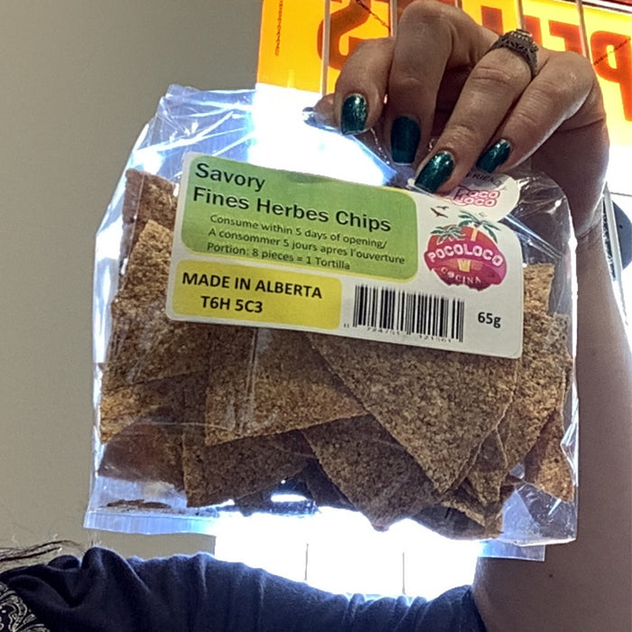 Poco Loco Savory fine herbs chips