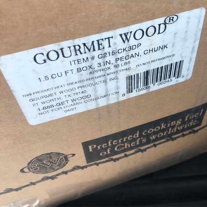 GOURMET WOOD PECAN 1.5 CU FT BOX
